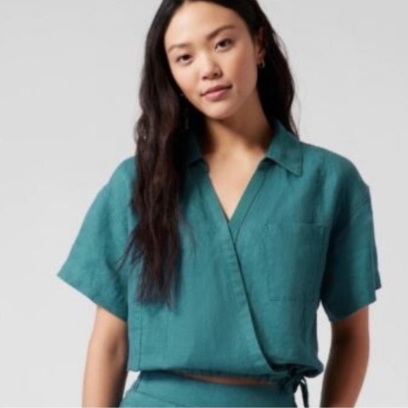 Athleta linen Playa Set - Picture 1 of 8